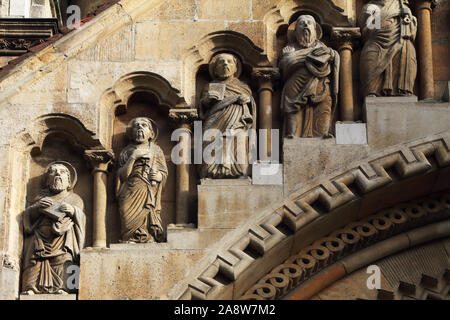 Details der Burg von Vajdahunyad, Budapest, Ungarn Stockfoto