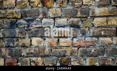 Altes, dunkles Braun Wand Textur closeup Stockfoto