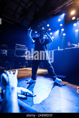 Kopenhagen, Dänemark. 07 th, November 2019. Der amerikanische Rapper und Lyriker Xzibit führt ein Live Konzert in Pumpehuset in Kopenhagen. (Foto: Gonzales Foto - Joe Miller). Stockfoto