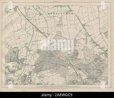 Stanford Bibliothek Karte von London Blatt 31 Mottingham Chislehurst Bromley 1895 Stockfoto