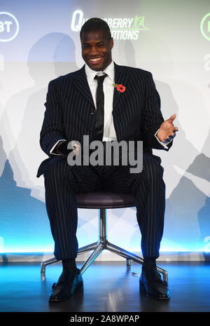 Daniel Dubois während der Pressekonferenz bei BT Tower in London. Stockfoto