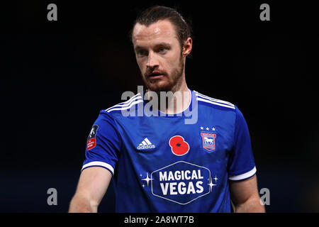 Wird Keane von Ipswich Town - Ipswich Town v Lincoln City, die Emirate FA Cup in die erste Runde, Portman Road, Ipswich, Großbritannien - 9 November 2019 Editorial nur verwenden - DataCo Einschränkungen Stockfoto