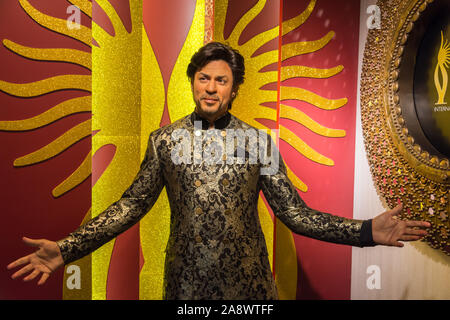 Bangkok, Thailand - November 1,2019: Shah Rukh Khan Wachsfigur bei Madame Tussauds Museum, Siam Discovery in Bangkok, Thailand. Stockfoto