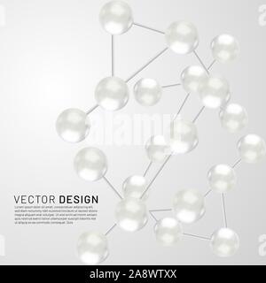 Abstrakte Moleküle Design. Vector Illustration in eps 10. Stock Vektor