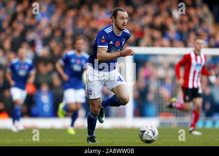 Wird Keane von Ipswich Town - Ipswich Town v Lincoln City, die Emirate FA Cup in die erste Runde, Portman Road, Ipswich, Großbritannien - 9 November 2019 Editorial nur verwenden - DataCo Einschränkungen Stockfoto