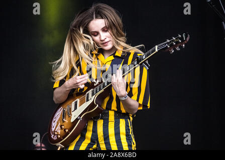 Jerry Williams live auf der Burg Stadium an der siegreichen Festival, Portsmouth, Großbritannien, 24. August 2019. Stockfoto