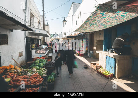 Lokalen Basar in den Straßen von Rabat - Marokko Stockfoto