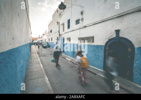 Abends Licht in den Straßen von Rabat - Marokko Stockfoto