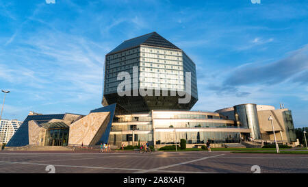 MINSK, WEISSRUSSLAND MAI 2018. Der nationalen Bibliothek von Weißrussland Stockfoto