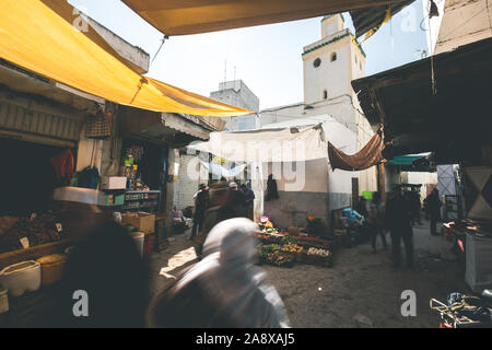 Lokalen Basar in den Straßen von Rabat - Marokko Stockfoto