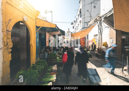 Lokalen Basar in den Straßen von Rabat - Marokko Stockfoto