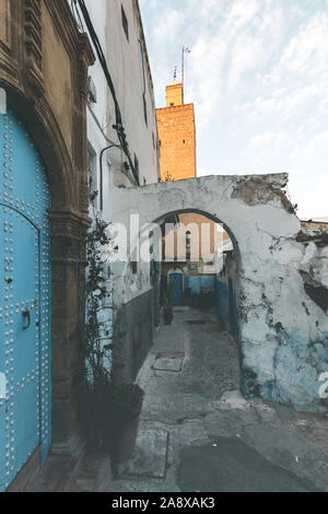 Abends Licht in den Straßen von Rabat - Marokko Stockfoto