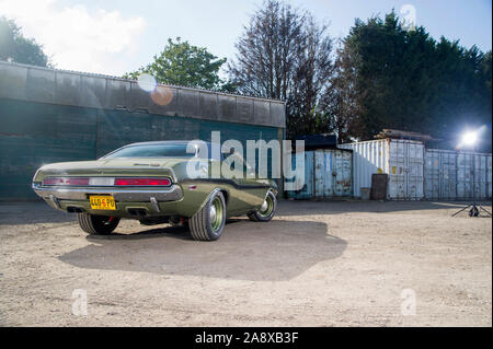 1970 Dodge Challenger 440 Six Pack Classic American Muscle Car Stockfoto