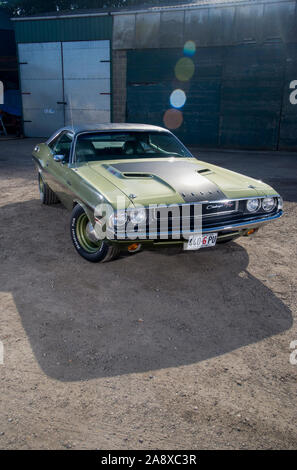 1970 Dodge Challenger 440 Six Pack Classic American Muscle Car Stockfoto