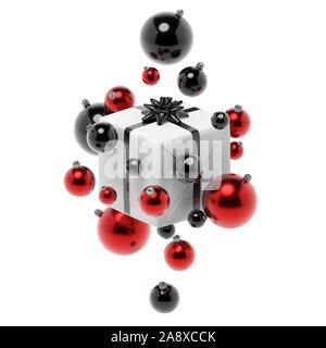 Weihnachten Abbildung: Weißer Hintergrund Stockfoto