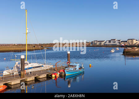 Irvine Hafen, auf den Firth of Clyde und Fluss Irvine Ayrshire, Schottland, Großbritannien Stockfoto