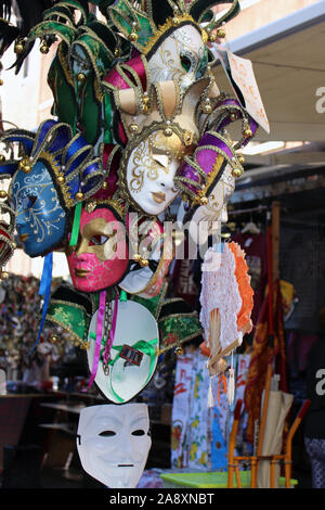 Masken, Venedig Markt Stockfoto
