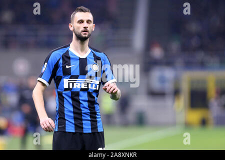 Mailand, Italien. 09. Novembre 2019. Italienische Serie A FC Internazionale vs Hellas Verona FC. Marcelo Brozovic des FC Internazionale. Stockfoto