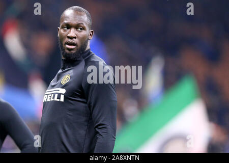 Mailand, Italien. 09. Novembre 2019. Italienische Serie A FC Internazionale vs Hellas Verona FC. Romelu Lukaku des FC Internazionale. Stockfoto