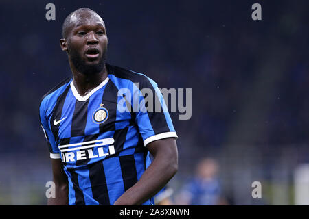 Mailand, Italien. 09. Novembre 2019. Italienische Serie A FC Internazionale vs Hellas Verona FC. Romelu Lukaku des FC Internazionale. Stockfoto