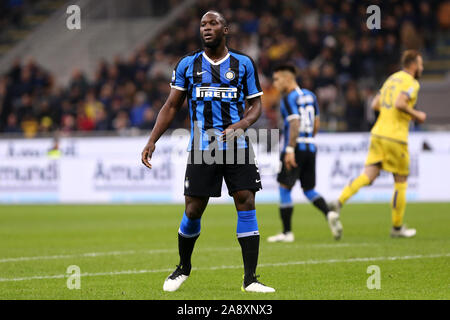 Mailand, Italien. 09. Novembre 2019. Italienische Serie A FC Internazionale vs Hellas Verona FC. Romelu Lukaku des FC Internazionale. Stockfoto