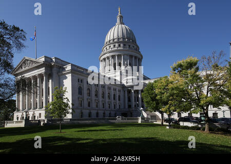 Die Wisconsin State Capitol Building Madison in Wisconsin. Stockfoto