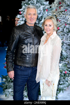 Martin Kemp und Shirlie Holliman Teilnahme an der letzten Weihnachten Premiere am BFI Southbank, London. Stockfoto