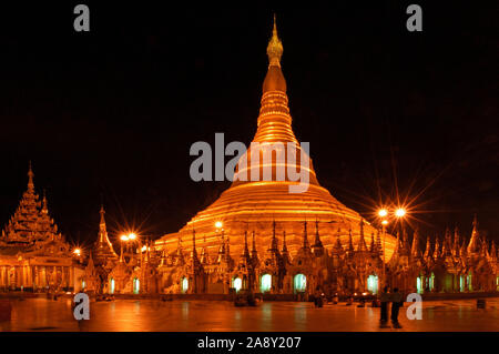 Shwedagon Pagode in Rangun, Rangun Stockfoto