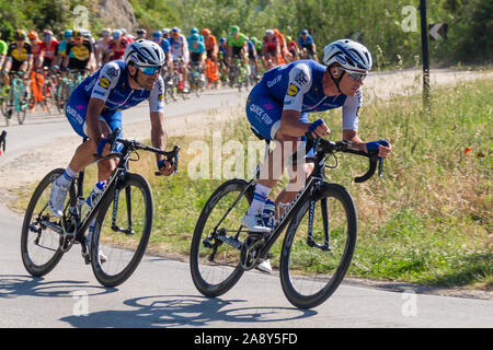 Giro d'Italia 2017, 8. Etappe Ziel ist Peschici Stockfoto