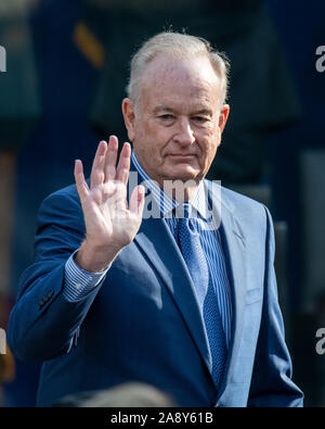 New York, USA, 11. November 2019. Der ehemalige TV-Moderator Bill O'Reilly attendd die Veterans Day Parade in New York City. Credit: Enrique Ufer/Alamy leben Nachrichten Stockfoto