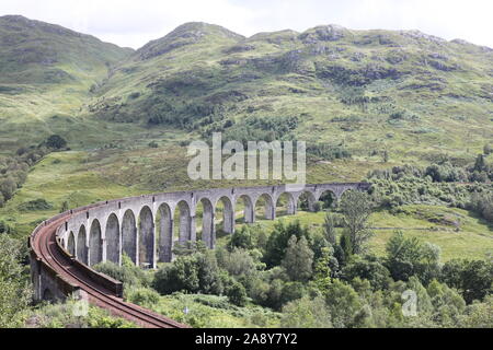 Glenfinnan Viaduct Schottland. Stockfoto