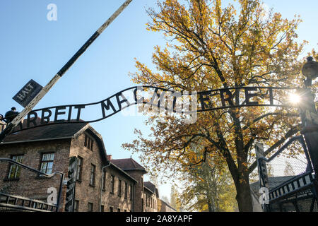 Auschwitz Birkenau Deutsche Nazi Konzentrations- und Vernichtungslager, Polen Stockfoto