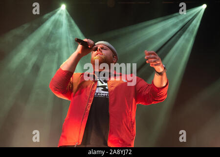 Lokale kop Tom Walker verkauft, O2 Academy Glasgow, Glasgow, UK, 11. November 2019 Stockfoto