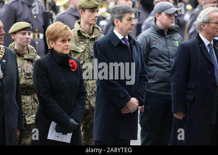 Nicola Sturgeon, Erster Minister Schottlands während der Tag des Gedenkens in Edinburgh. Stockfoto