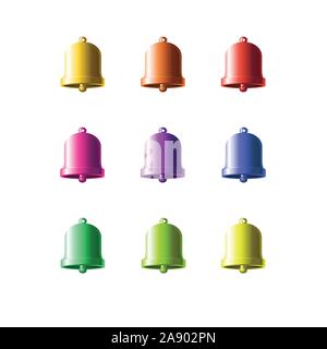 Bell gradient Color ein Vektor für Grafik Design, Logo, Website, Social Media, Mobile App, ui Abbildung Stock Vektor