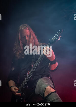 Mailand, Italien. 6. November 2019. Swiss Folk Metal Band Eluveitie führt bei Live-musik-CLUB. Brambilla Simone Live News Fotograf Stockfoto