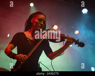 Mailand, Italien. 6. November 2019. Swiss Folk Metal Band Eluveitie führt bei Live-musik-CLUB. Brambilla Simone Live News Fotograf Stockfoto