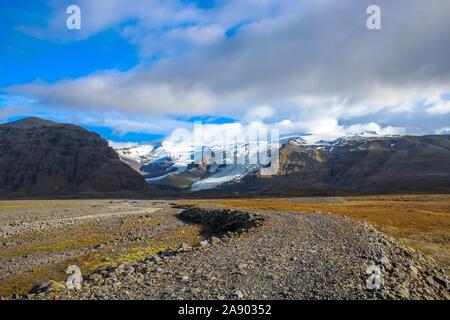 Skeidararsandur Gletscher im südlichen Island Stockfoto