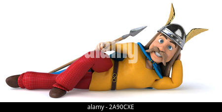 Spaß gaulois - 3D-Darstellung Stockfoto