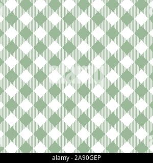 Grüne Gingham nahtlose Muster. Textur von Plätzen für - plaid, Tischdecken, Kleidung, Hemden, Kleider, papier, Bettwäsche, Bettdecken, Steppdecken und anderen te Stock Vektor