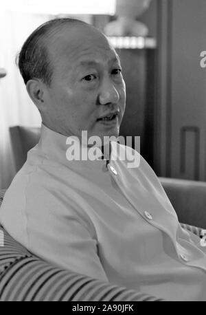 HNA Group Vorsitzenden und Gründer Chen Feng, 陈峰, im Juni 1953 Geboren in Huozhou, in Peking aufgeworfen, Milliardär und Investor in "Deutsche Bank", "Gate Grou Stockfoto