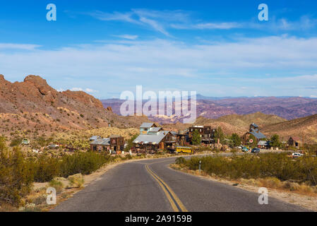 Nelson Geisterstadt in der El Dorado Canyon in der Nähe von Las Vegas, Nevada, gelegen Stockfoto