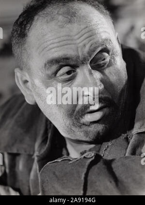 Gert Fröbe, deutscher Wis, im Spielfilm "Via Mala", Deutschland 1961. Deutsche Schauspieler Gert Froebe im Film "Via Mala", Deutschland 1961. Stockfoto