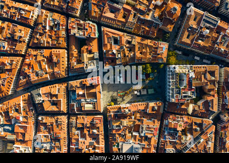 Plaza de Sta. Ana, Madrid, Spanien Stockfoto