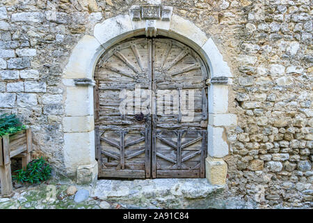 Frankreich, Drome, Mirmande, "Les Plus beaux villages de France (Schönste Dörfer Frankreichs), alte Haus im Dorf // Frankreich, Stockfoto