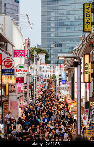Takeshita Street in Harajuku Tokio Japan Stockfoto