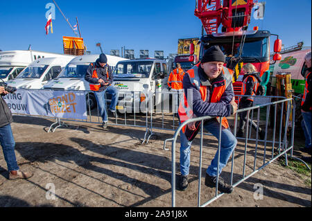 Malieveld, Den Haag, Niederlande. Mittwoch, den 30. Oktober, 2019. In dieser Woche sah die Niederländische Bauarbeiter auf dem Maliev zu demonstrieren Stockfoto