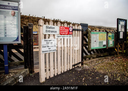Dent Bahnhof, Cowgill, South Lakeland District von Cumbria, dem höchsten über dem Meeresspiegel in England bei 1150 Fuß Stockfoto
