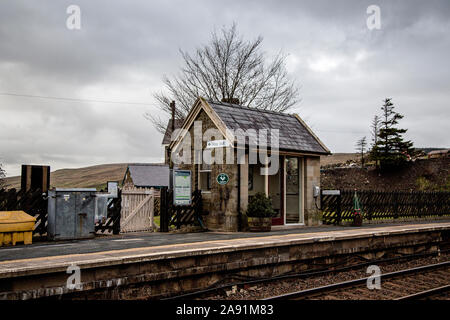 Dent Bahnhof, Cowgill, South Lakeland District von Cumbria, dem höchsten über dem Meeresspiegel in England bei 1150 Fuß Stockfoto