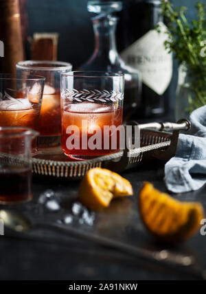 Stillleben mit Getränk Stockfoto